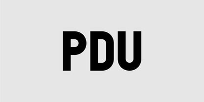 PDU Font Poster 1